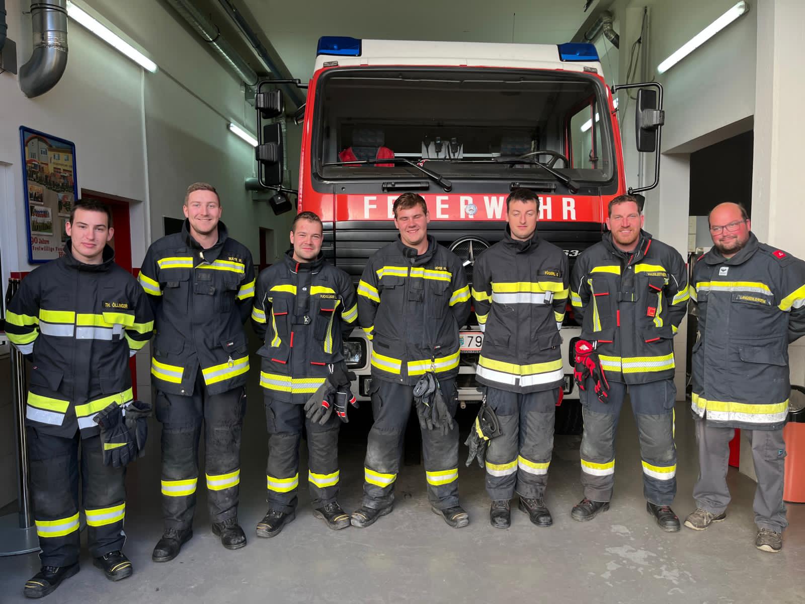 5 neue Atemschutztäger FF Hiesbach